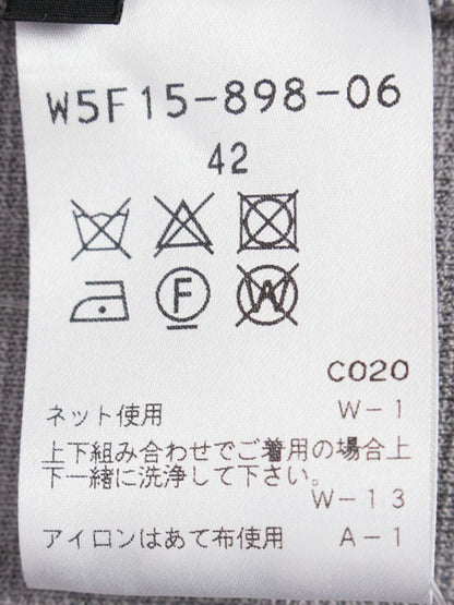 トゥービーシック W5F15-898-06 ノーカラージャケット 42 グレー ストレッチ ITDM9SWFL2HG