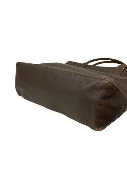 ゲンテン ハンドトート ブラウン レザー ゴールド金具 ITACQ08OQ291