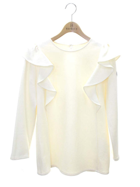 ボーダーズアットバルコニー BD2021-2B-15 ニット 38 アイボリー フリル ITHRMY8NKTU8