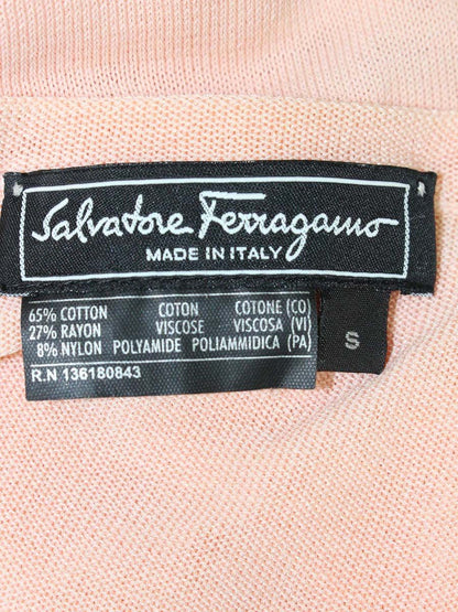 フェラガモ 5002-041 ニットソー S ピンク コットン ITH5NCZRBTS8