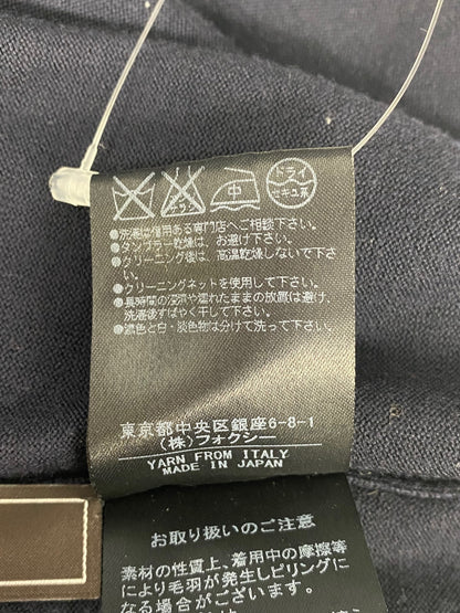 フォクシーブティック Cardigan 36249 38 ネイビー IT1I4LHLMCEK