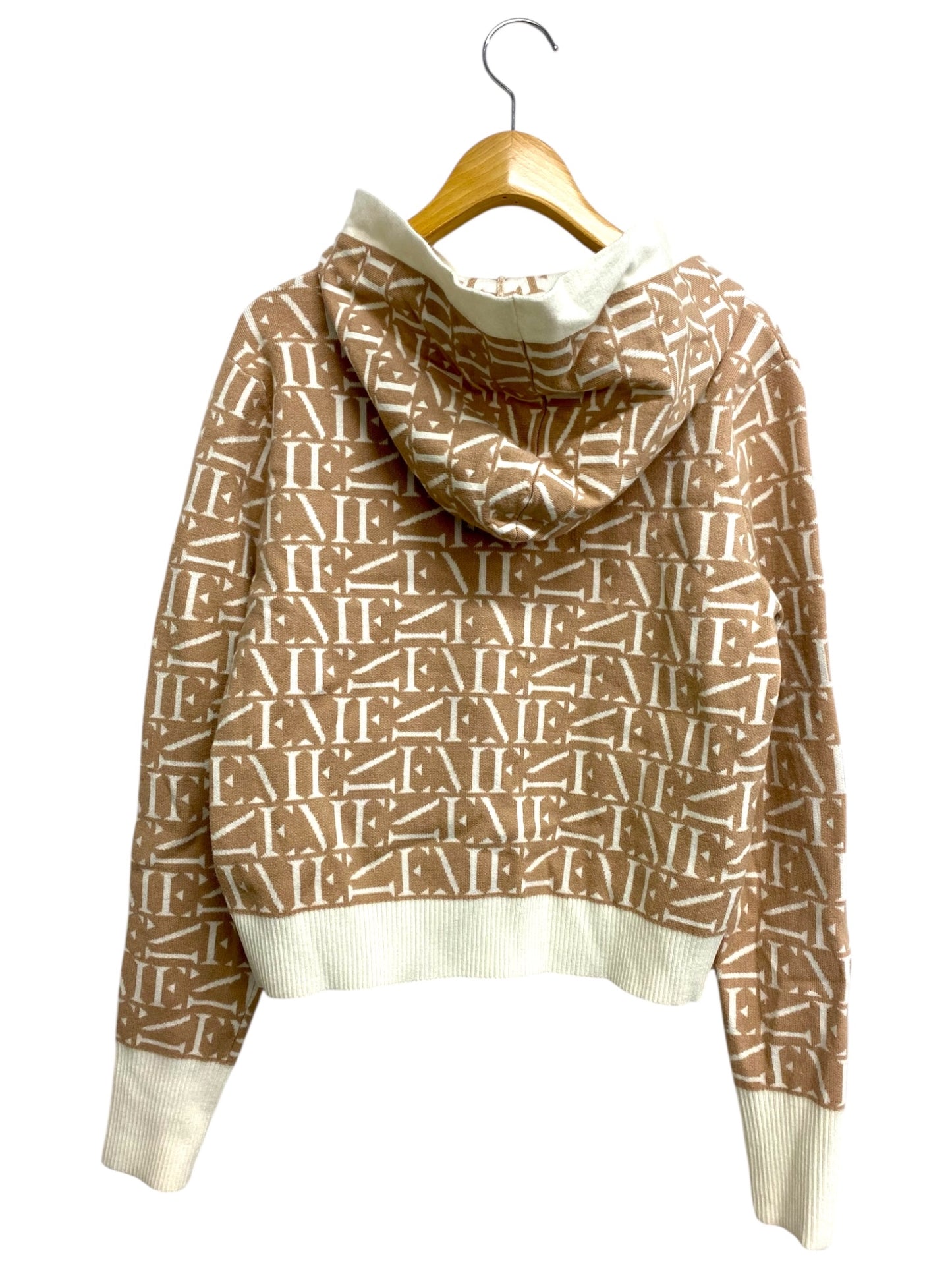 エイミーイストワール eimy monogramニットフーディー 1119511538-0 F ベージュ 2019AW IT9K5DNVYE6M