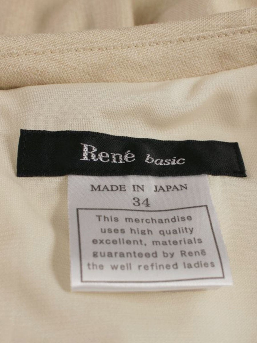 ルネ basic 5736040 ワンピース 34 ベージュ クラシックタイ IT97MCA6C06K