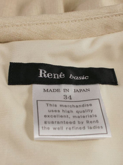 ルネ basic 5736040 ワンピース 34 ベージュ クラシックタイ IT97MCA6C06K
