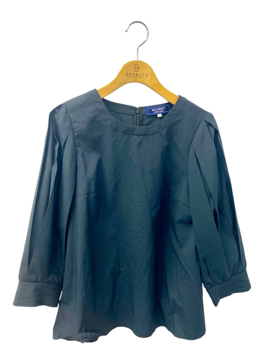 エムズグレイシー 110307 ブラウス 40 ブラック 袖プリーツ ITLYNW2BZPQY