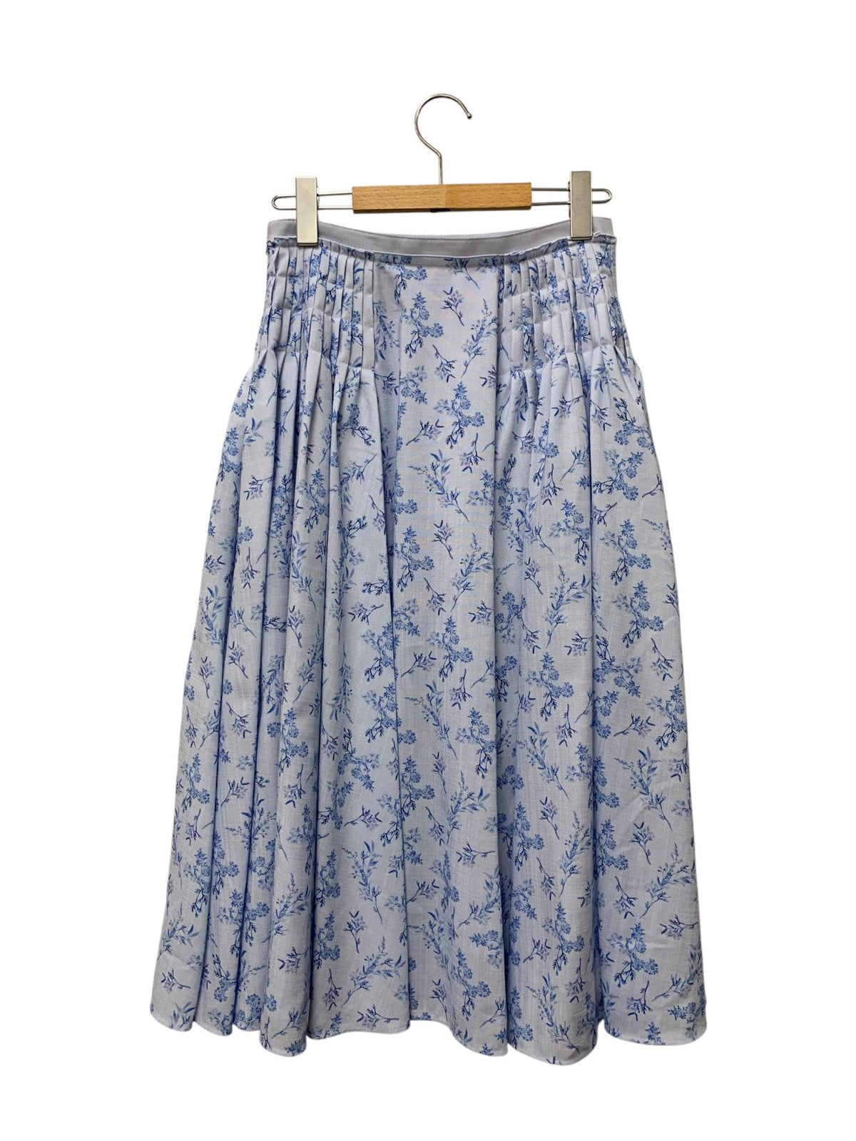 フォクシーニューヨーク Skirt Eileen 43735 スカート 38 ブルー フラワーモチーフ ITMS6JWG3VB0