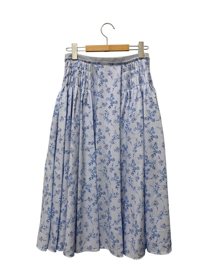 フォクシーニューヨーク Skirt Eileen 43735 スカート 38 ブルー フラワーモチーフ ITMS6JWG3VB0