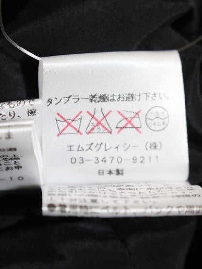 エムズグレイシー 121721 ワンピース 38 ブラック バラモチーフ エンボス ITMFM5DA1GAW