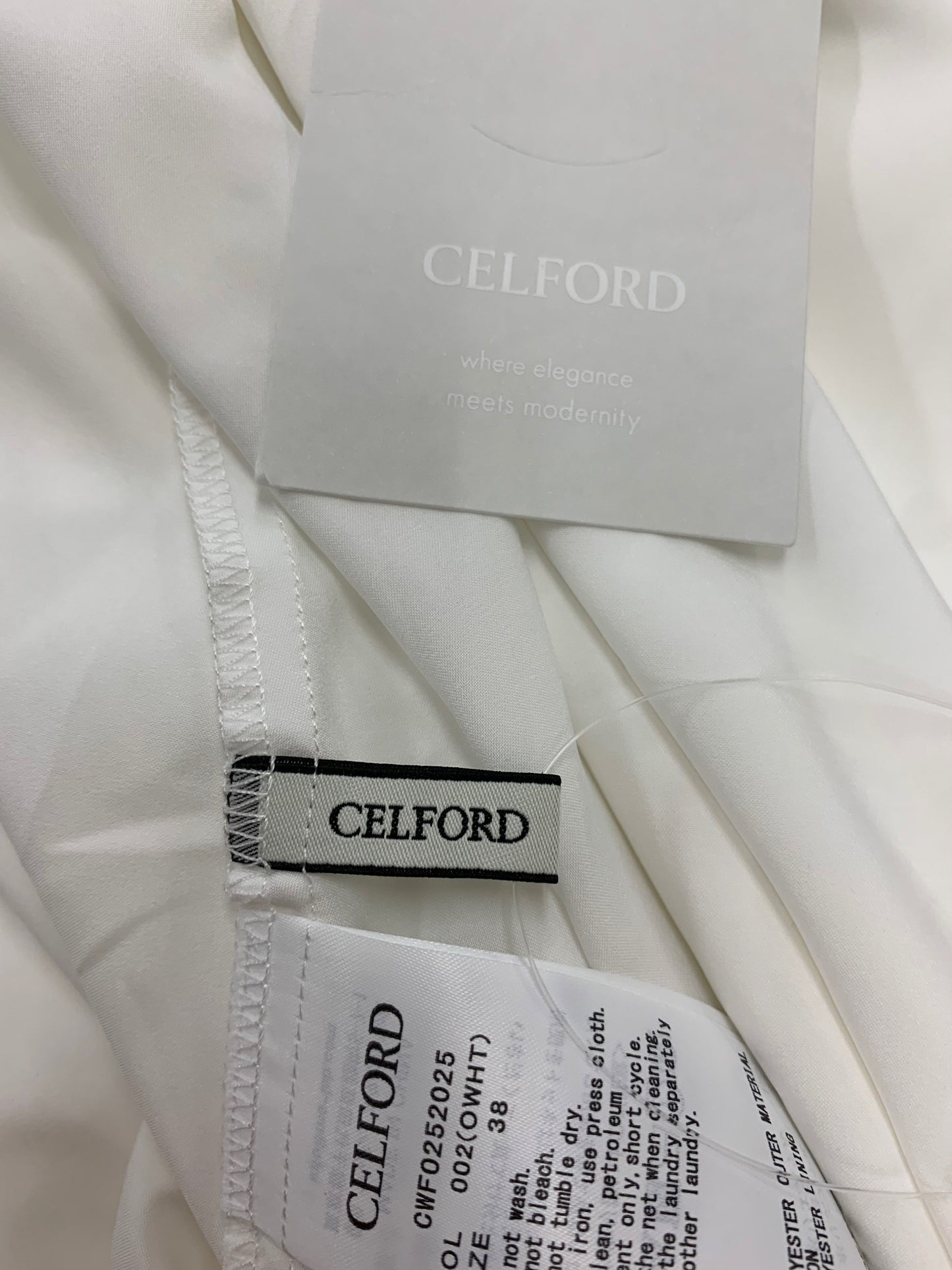 セルフォード カシュクールリボンノースリーブ CWF0252025 ワンピース 38 ホワイト ITWBN9XZ1TTE 【SALE】