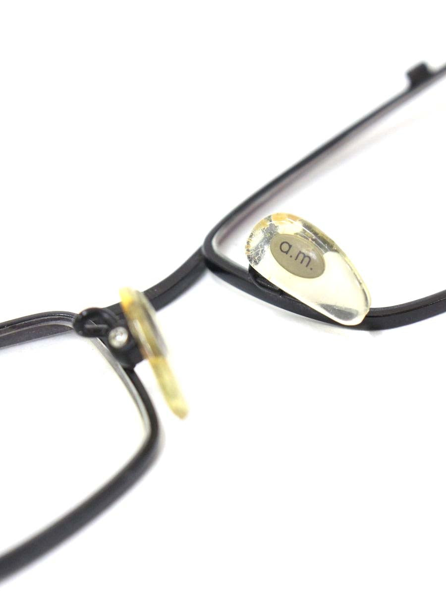 アランミクリ A02032TD メガネ ブラック/ホワイト メタルフレーム フルリム スクエア ITHVWQ15K2J2 【SALE】