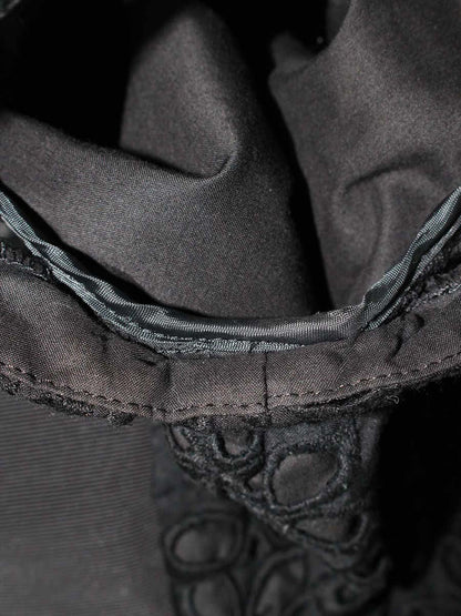 エムズグレイシー 220307 シャツ ブラウス 38 ブラック カットワーク ITZ3ZWF6MWLC