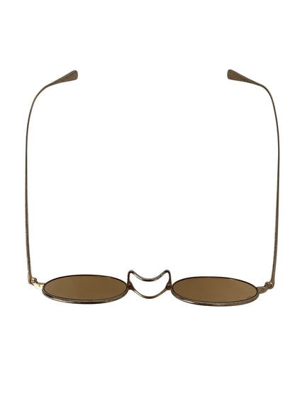 アイヴァン7285 901 c.819 メガネ ゴールド メタルフレーム フルリム ラウンドシェイプ IT7WKYU16O0G