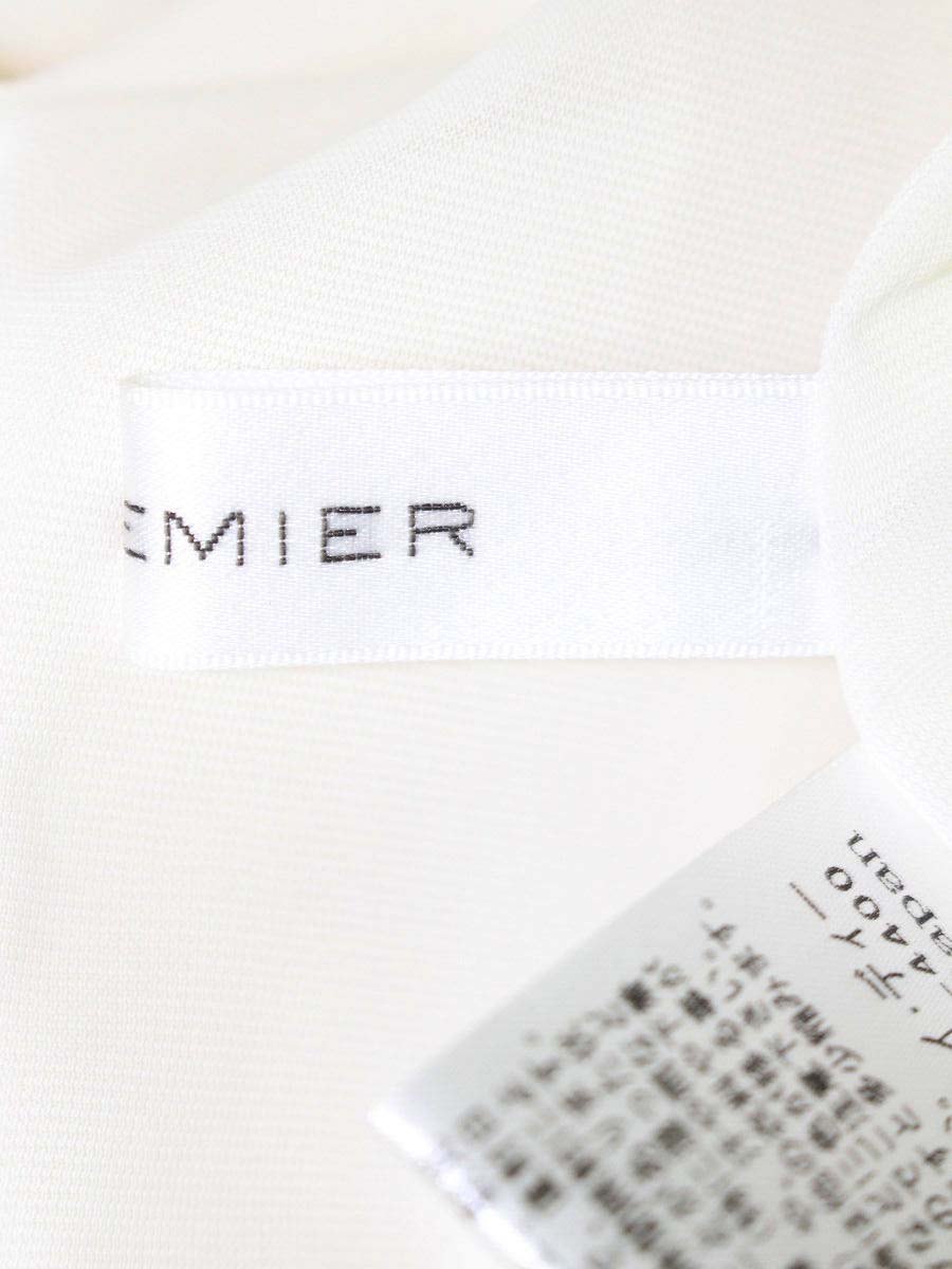 エムプルミエ A317-017 ブラウス 34 ホワイト ノースリーブ ITGEZBUDZD81