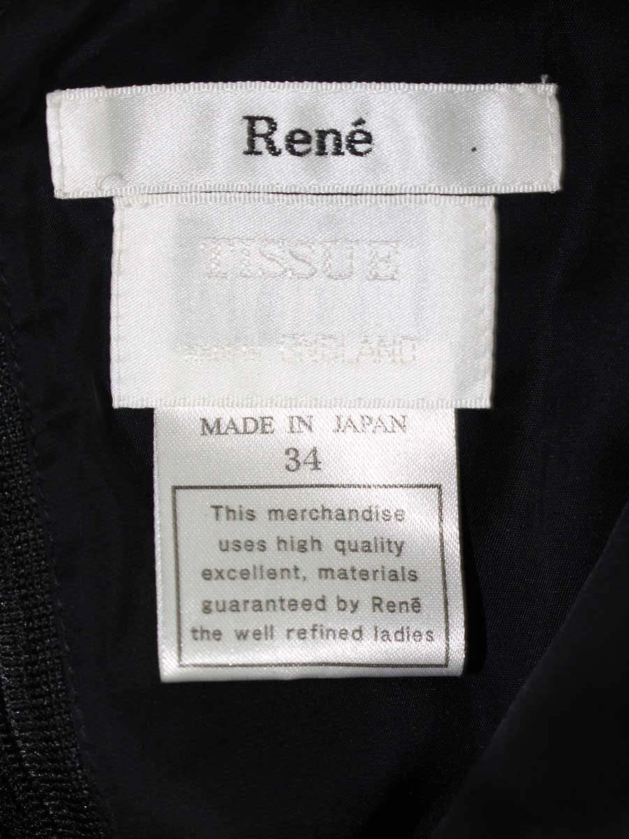 ルネ 6336440 ワンピース 34 ネイビー ツイード ITBMCXUTDYVO