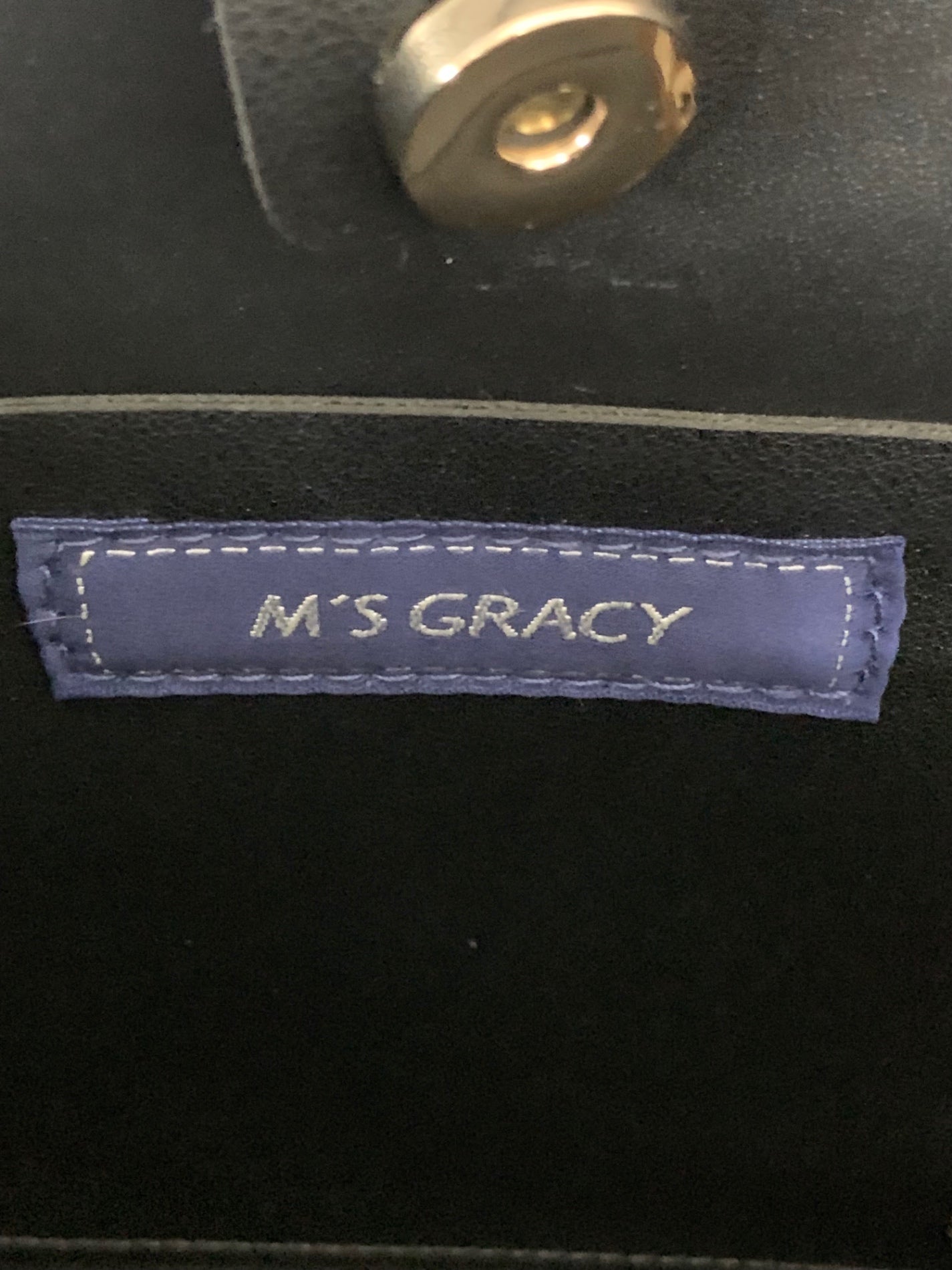 エムズグレイシー Bi-Color Tote Bag 994105 トートバッグ ブラック IT3LCP0XHMW8 【SALE】