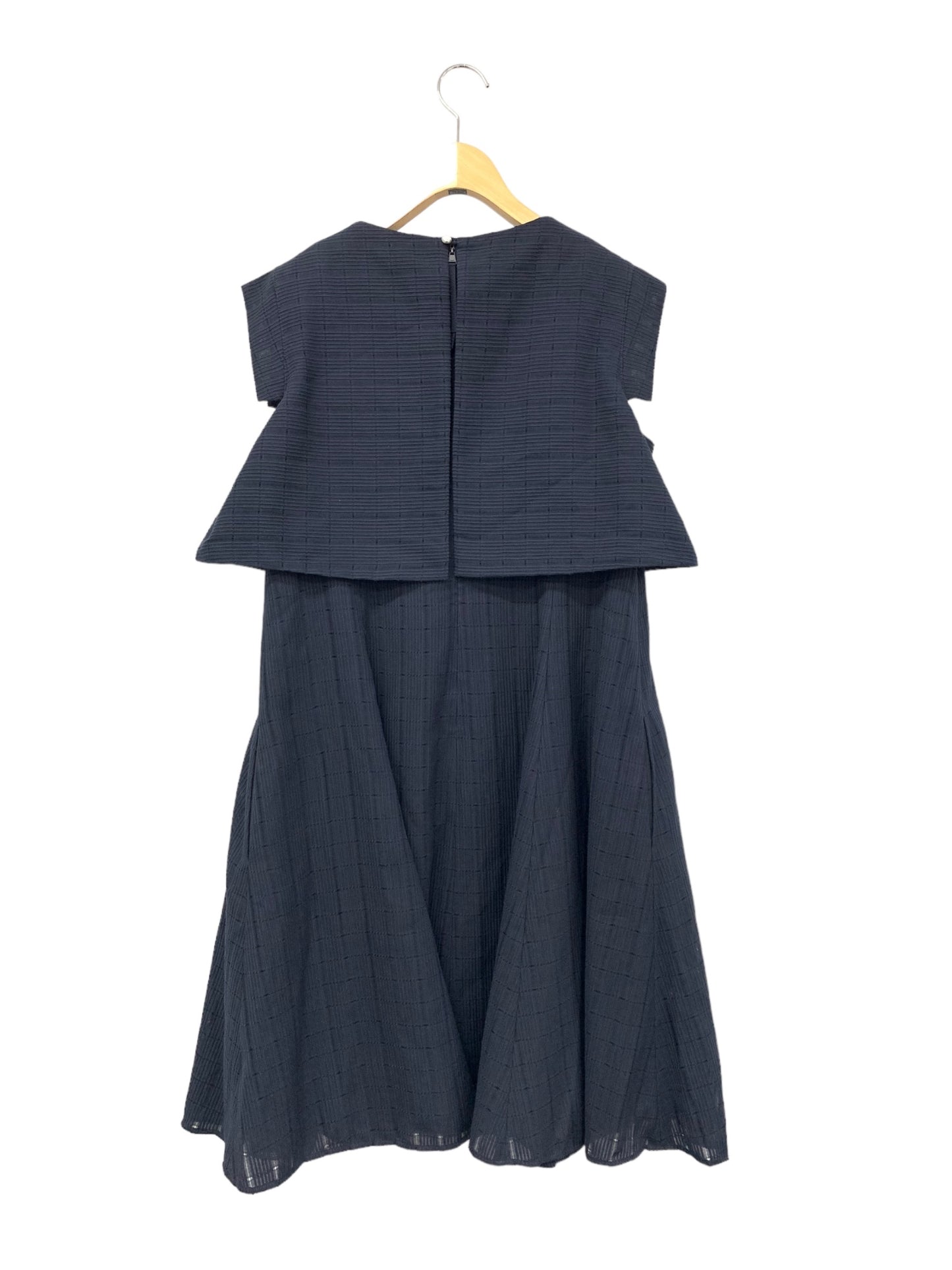 フォクシーブティック Dress Amalfi 44163 ワンピース 42 ネイビー 後ろパール釦付き IT0G479MRR6W