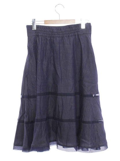 トゥービーシック W5S15-772-29 スカート 42 ネイビー デニムライク IT74H65A2KXK