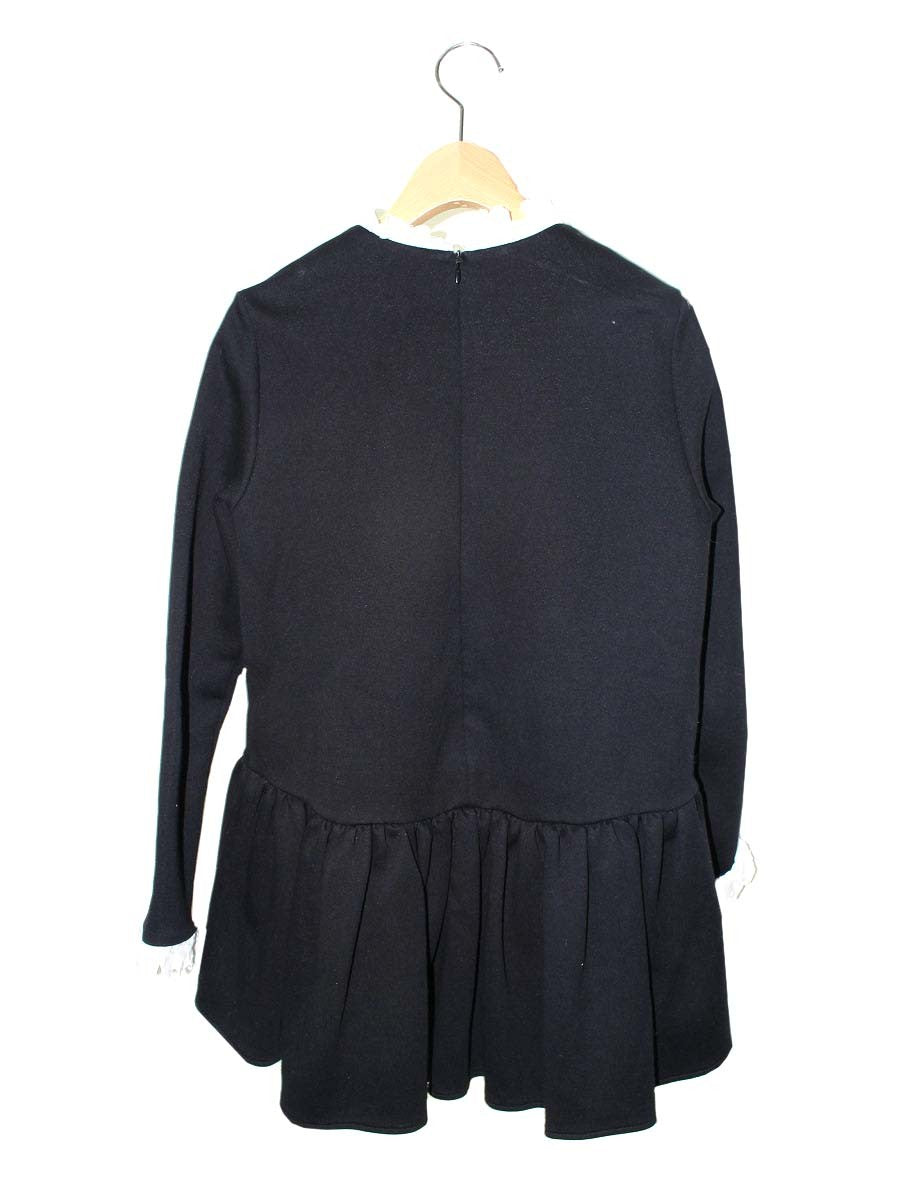 ツルバイマリコオイカワ 2218151 カットソー F ブラック ペプラム レース ITWUSE3EXI26