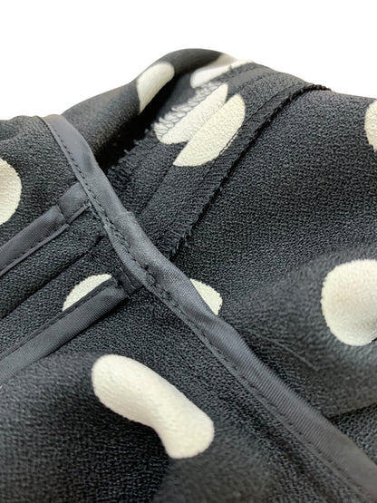 エムズグレイシー 011326 ワンピース 38 ブラック 水玉 リボン IT6UDJUP8Z0G