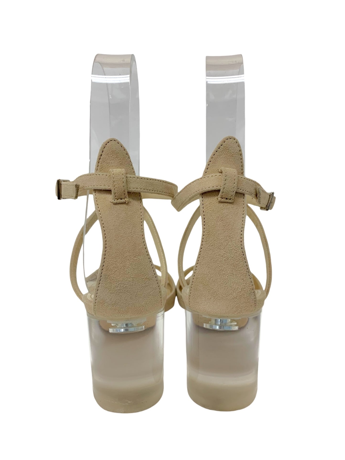 フォクシー サンダル 36 1/2 ベージュ スエード クリアヒール ITMJJZ85KPZQ 【SALE】