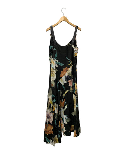 エイミーイストワール Sophia flower ストラップベルトワンピース 1119430018-0 M ブラック 2019AW ITICHPZ5B0HO