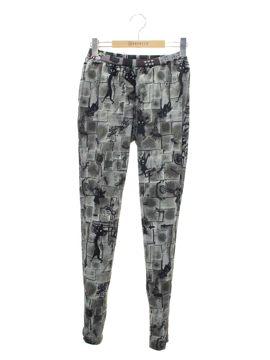 アルベロベロ 718858 パンツ M グリーン アニマルモチーフ リバーシブル ストレッチ ITZO4ES44894