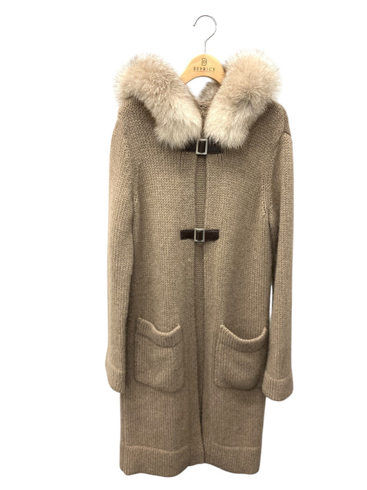 フォクシーブティック Knit Coat Teddy Fan 38833 コート F ブラウン ITI7A8AZLZP4