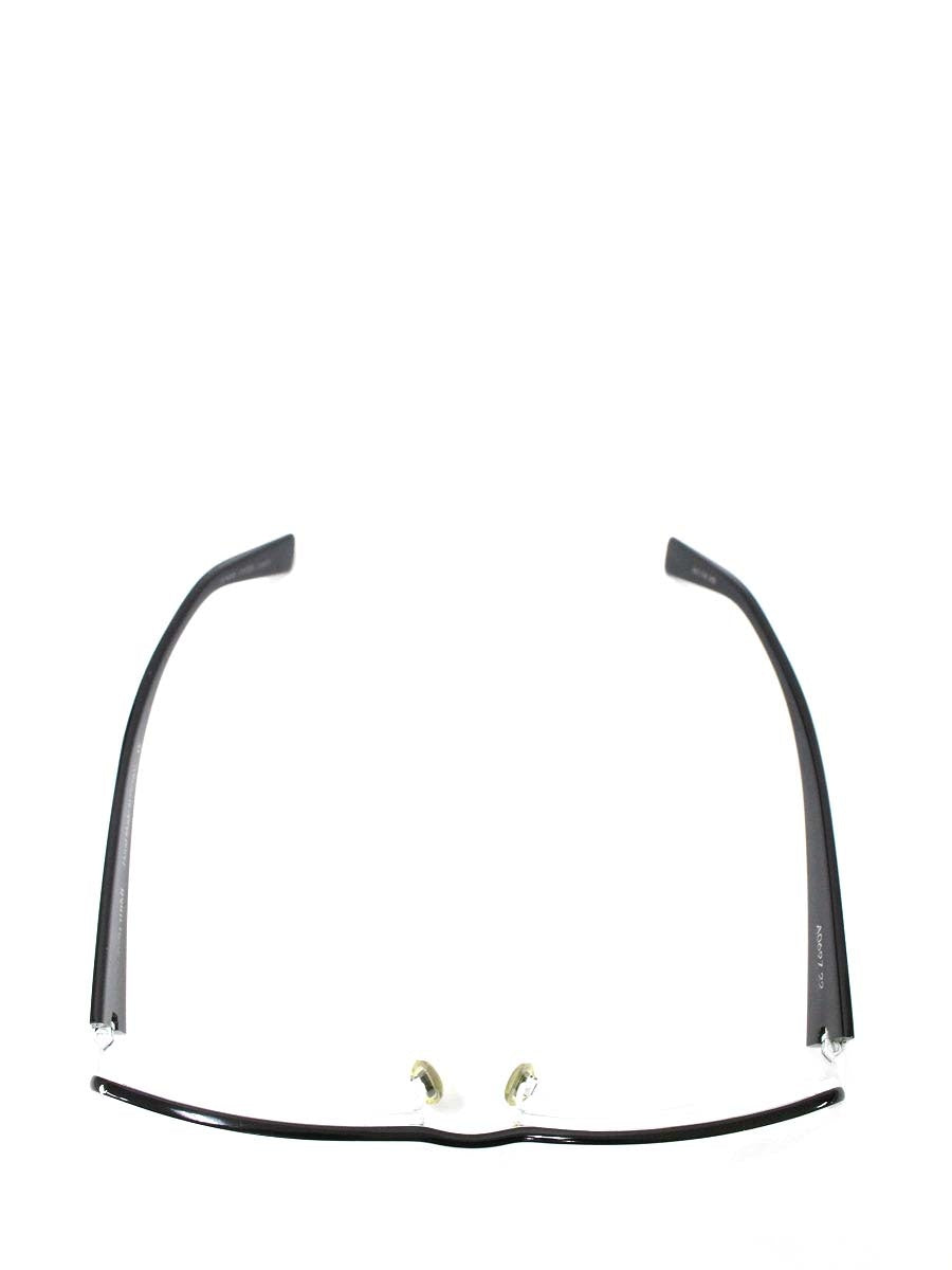 アランミクリ A0697 メガネ ホワイト/ブラック メタルフレーム ハーフリム（ナイロール）スクエア ITFI1UTZUOCG