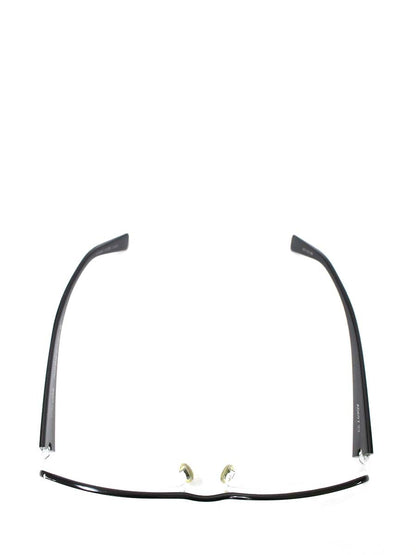 アランミクリ A0697 メガネ ホワイト/ブラック メタルフレーム ハーフリム（ナイロール）スクエア ITFI1UTZUOCG