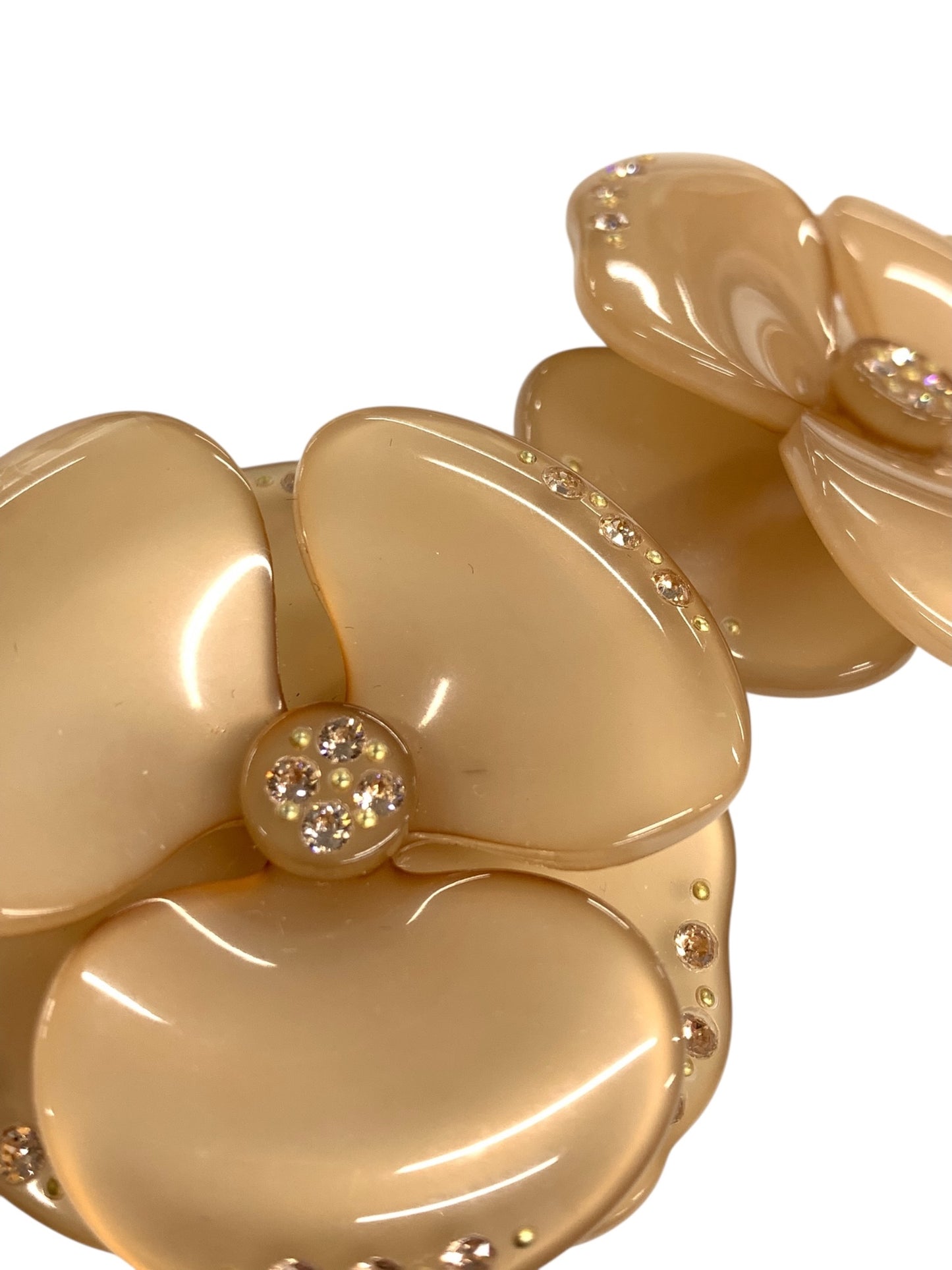 アレクサンドルドゥパリ バレッタ ピンク フラワー スワロフスキー IT43TI7ZUI1C