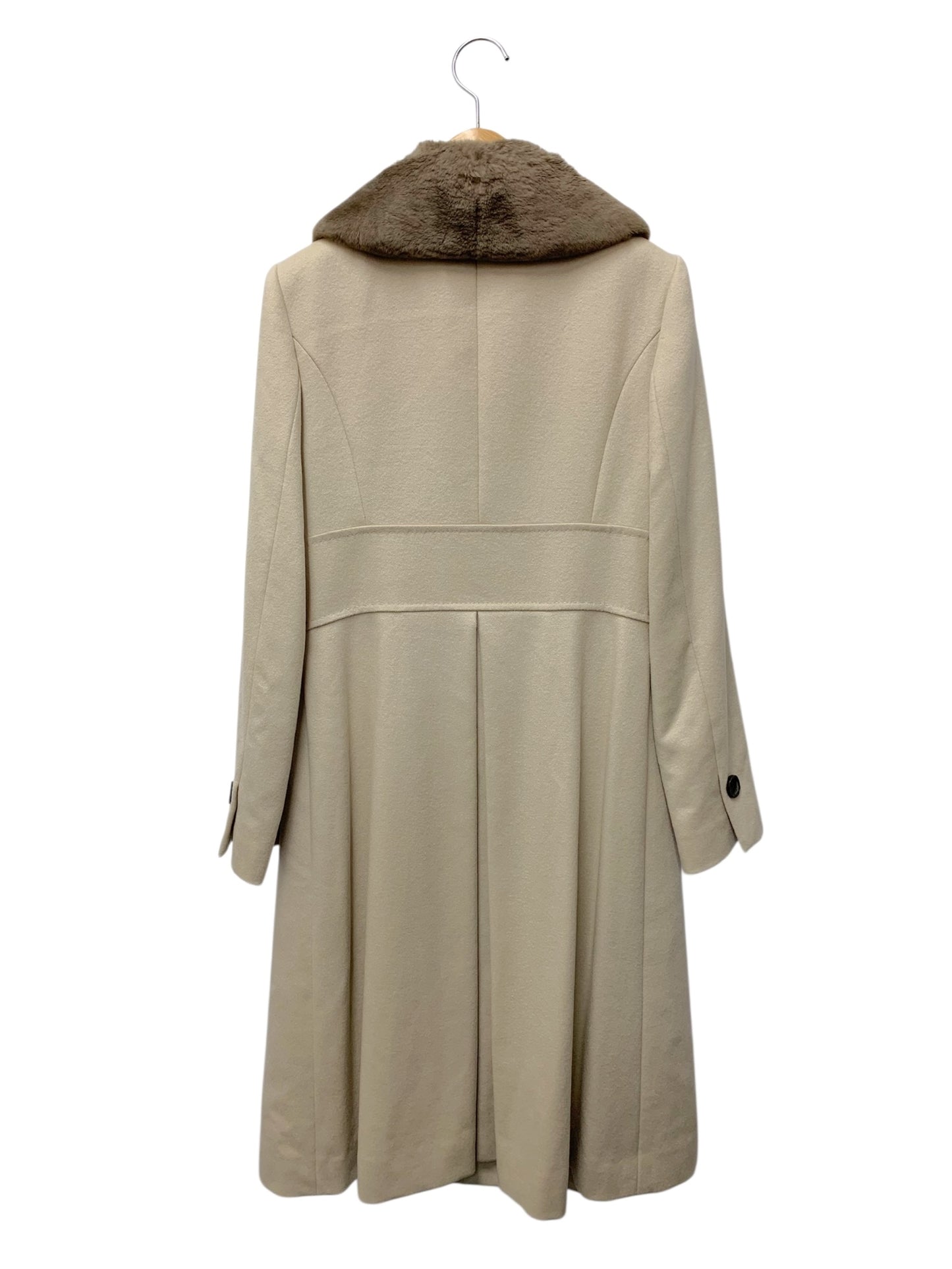 フォクシーブティック Coat Noisette 36160 コート 38 ベージュ ヌートリアファー カシミヤ シルク ITA252G115PC