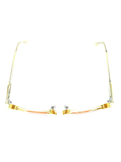 白山眼鏡店 メガネ クリアイエロー セル フルリム フォックスシェイプ ITU9TD9DF9D1