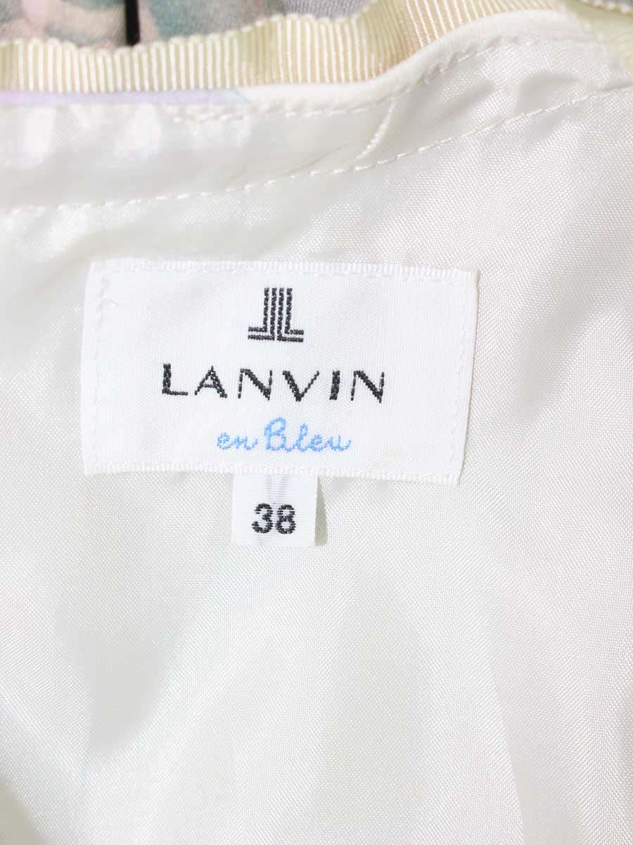 ランバンオンブルー 3934332 ワンピース 38 マルチカラー フラワープリント ITQR6E73N5Z9