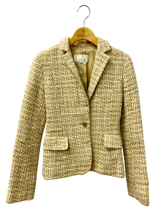 エムプルミエ 1147-005 ツイードテーラード 36 ベージュ ITT4MTGSRRSB