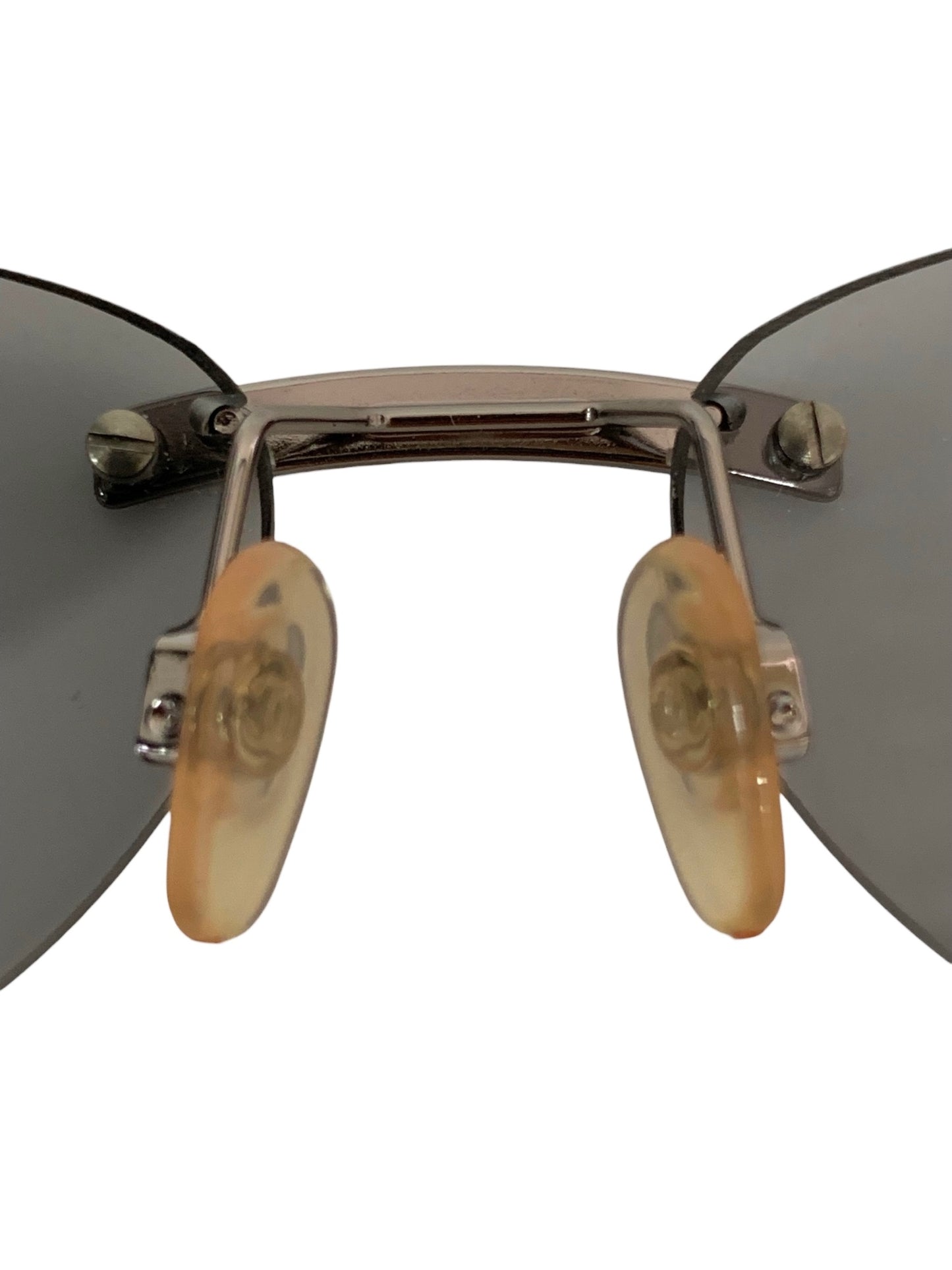 シャネル 4037 サングラス シルバー コンビフレーム リムレス（フチなし）オーバル（楕円） ITTCN4IVV1DM 【SALE】