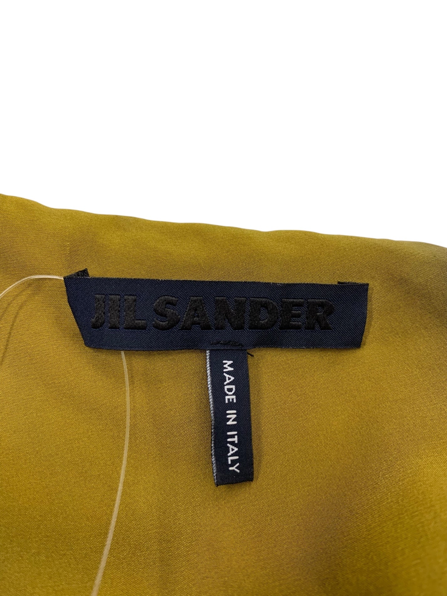 ジルサンダー JDX418A JX212 ワンピース 34 カーキグリーン シルク リブ ITRR3GEM7ZPK