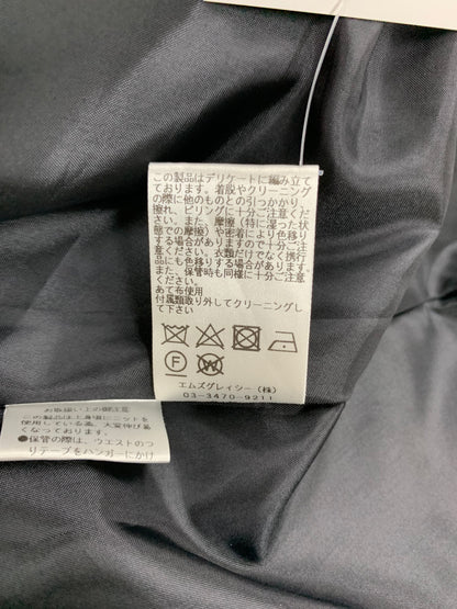 エムズグレイシー タフタスカートドッキングドレス 411509 ワンピース 38 ブラック ニット 切替 ITYLEJWE7RTC