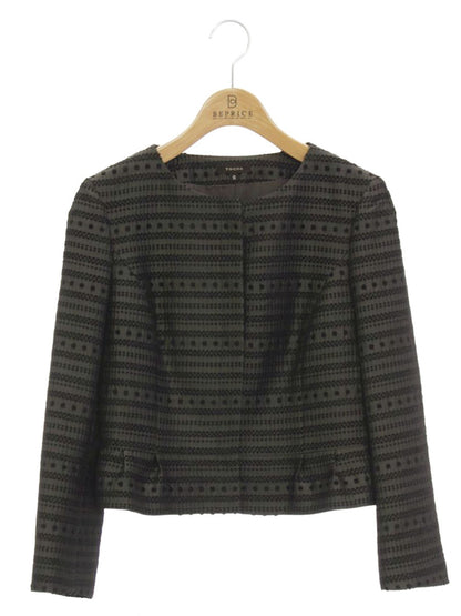 トッカ JKTOGA0220 ジャケット 0 ブラック ノーカラー　刺繍 ITC70MZ498L8