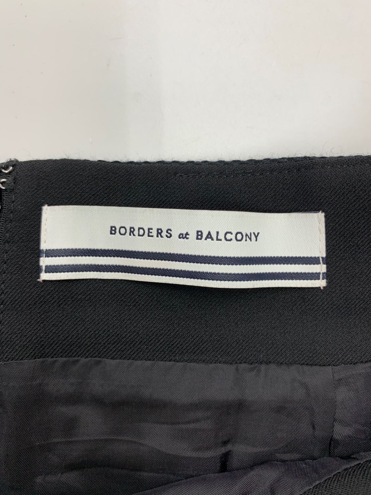 ボーダーズアットバルコニー オールボーダーベル スカート BD2221-3H-13 38 ブラック IT4H3PRRDF3Y