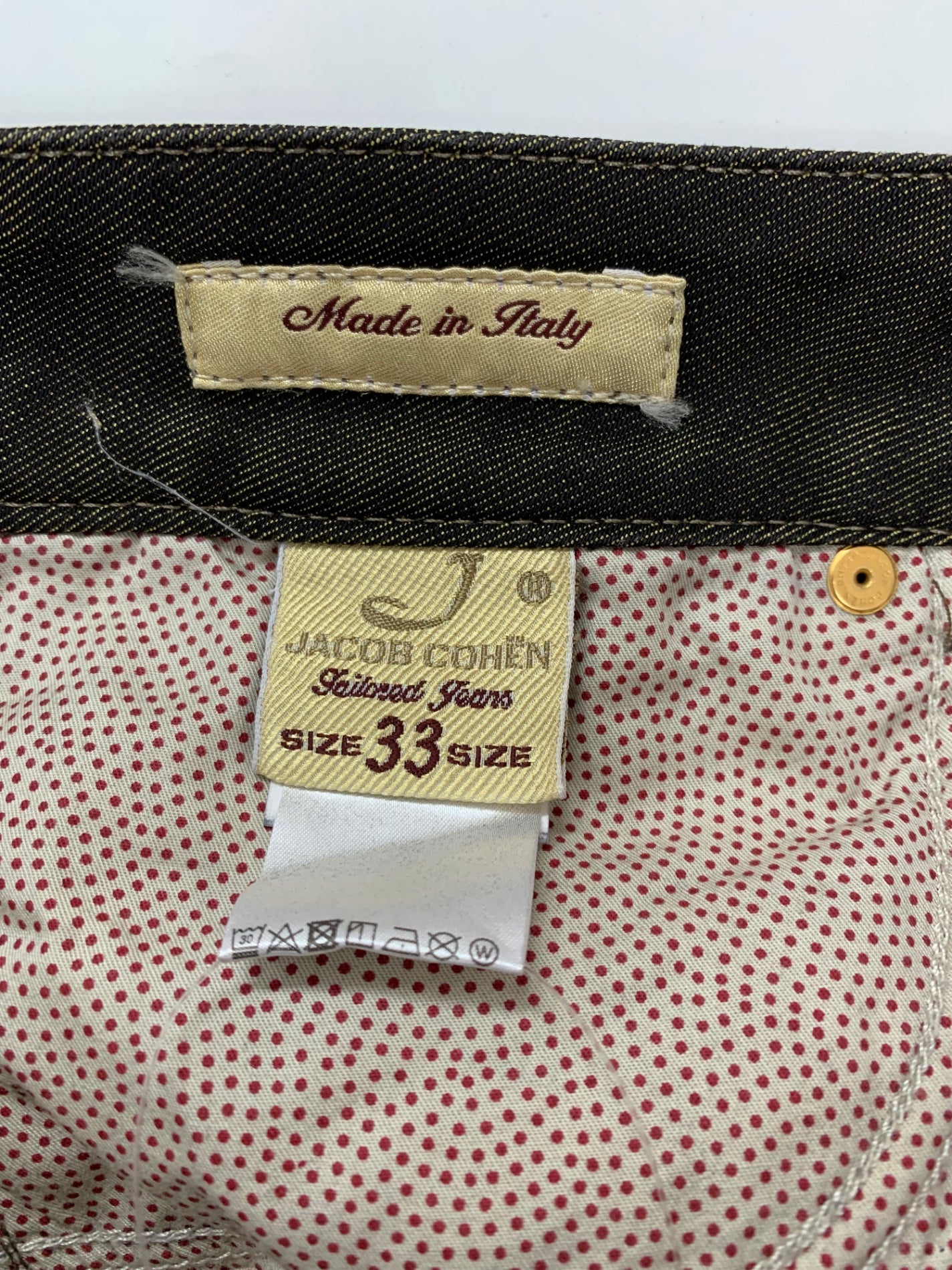 ヤコブコーエン J713-S デニムパンツ 33 スリムフィット ITQJ64VFGAWA 【SALE】