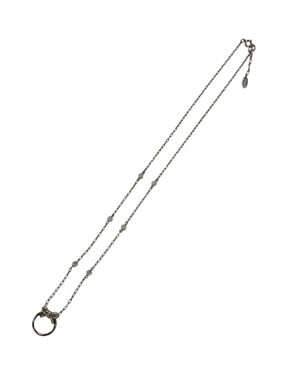 エムズグレイシー ネックレス シルバー リボンリング ストーン ITDC4OIOTF6O