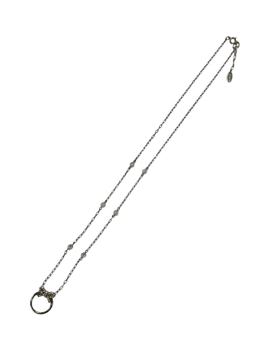 エムズグレイシー ネックレス シルバー リボンリング ストーン ITDC4OIOTF6O