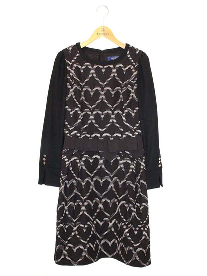 エムズグレイシー Heart Motif One-piece 811554 ワンピース 36 ブラック ITCSB9G094LG