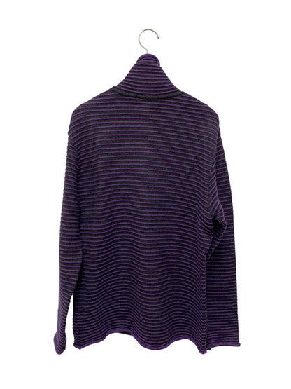 イッセイミヤケ ME83KN039 タートルネックニット 2 パープル パイピング ITUHH57IYJW8 【SALE】