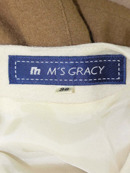 エムズグレイシー 421702 ワンピース 36 ブラウン ウール ITCNX1YCIRX0