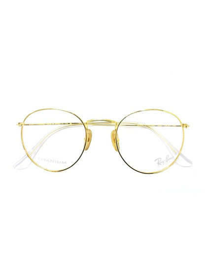 レイバン ROUND TITANIUM OPTICS RB8247V メガネフレーム ゴールド チタニウム ITHGQUQ7C6PC
