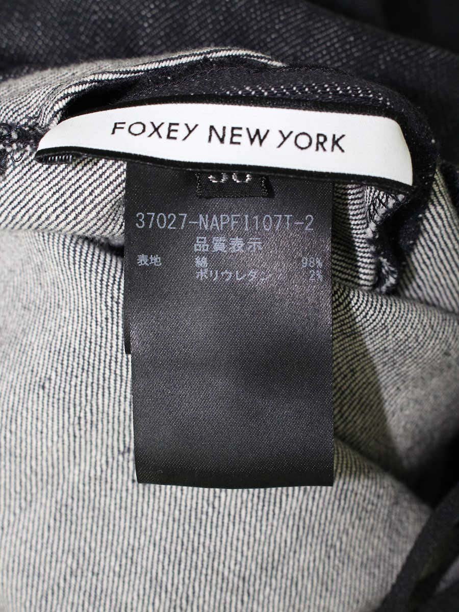 フォクシーニューヨーク Indigo インディゴ 37027 パンツ 38 ネイビー デニム ITGP4LOBO9DS