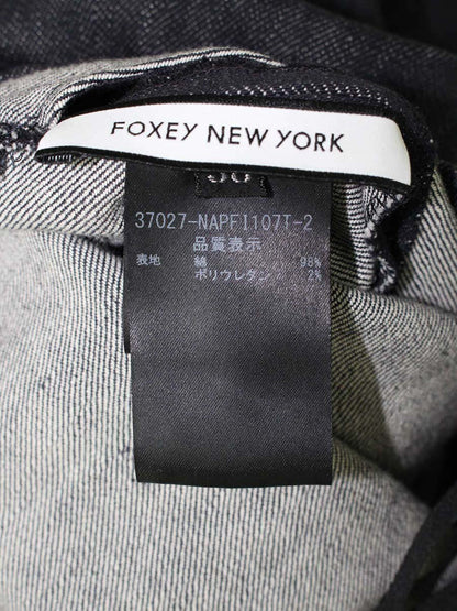 フォクシーニューヨーク Indigo インディゴ 37027 パンツ 38 ネイビー デニム ITGP4LOBO9DS