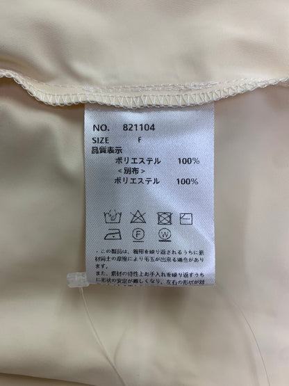 シソラス 821104 ワンピース F ベージュ 切り替え ニット パフスリーブ ITBEWAIGN3NE