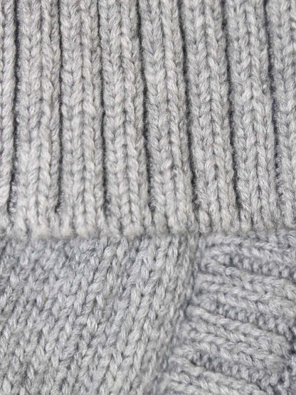フォクシーブティック Cable Stitch Knit Parka 36791 パーカー 38 グレー カシミヤ混 ITSDT5X6O95M